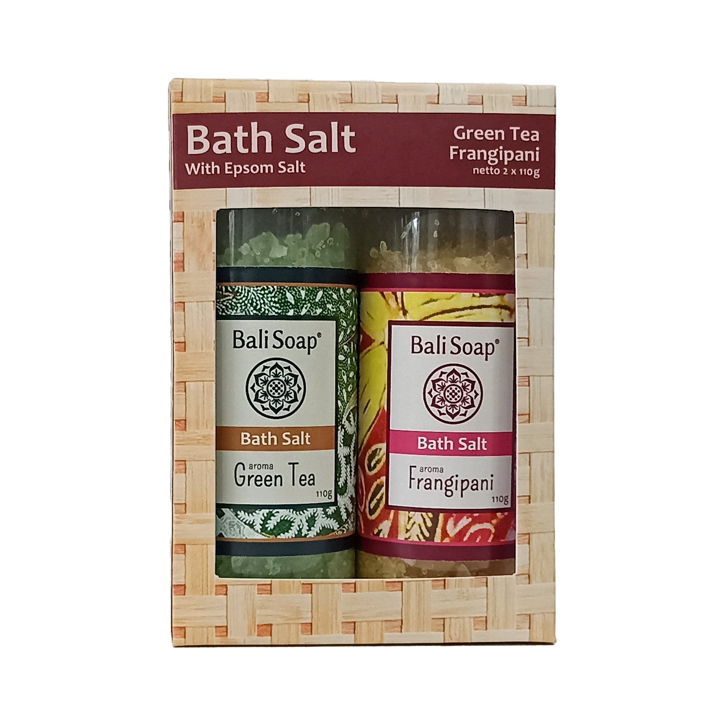 SET BATH SALT GREEN TEA - FRANGIPANI